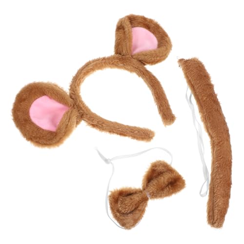 COMPUKAS Leichtes Maus Kostüm Set mit Ohren Stirnband und Fliege Bequemes Tier Party Zubehör für Erwachsene für Fasching Halloween und Karneval COMPUKAS Leichtes Maus Kostüm Set mit Ohren Stirnband und Fliege Bequemes Tier Party Zubehör für Erwachsene für Fasching Halloween und Karneval von COMPUKAS