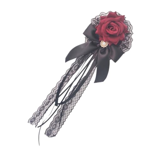 COMPUKAS Lolita Haarklammer mit Samtigem Rosenblüten Design Handgefertigter Haarschmuck für Damen als Cosplay Haaraccessoire und Romantischer Haarschmuck für Besondere Anlässe COMPUKAS Lolita Haarklammer mit Samtigem Rosenblüten Design Handgefertigter Haarschmuck für Damen als Cosplay Haaraccessoire und Romantischer Haarschmuck für Besondere Anlässe von COMPUKAS