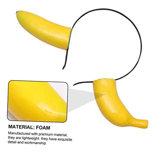 COMPUKAS Lustiges Bananen Haarband für Erwachsene Einzigartiges Headdress für Partys Karneval und Aufführungen Leicht Rutschfest für Kreative Fotos Kostüm Kopfbedeckung COMPUKAS Lustiges Bananen Haarband für Erwachsene Einzigartiges Headdress für Partys Karneval und Aufführungen Leicht Rutschfest für Kreative Fotos Kostüm Kopfbedeckung von COMPUKAS