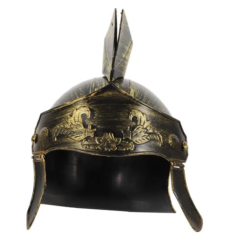 COMPUKAS Männer Römischer Gladiatoren Kopfbedeckung Kostümzubehör Für Mittelalterliche Veranstaltungen Halloween Cosplay Rollenspiele Goldfarbener Krieger COMPUKAS Männer Römischer Gladiatoren Kopfbedeckung Kostümzubehör Für Mittelalterliche Veranstaltungen Halloween Cosplay Rollenspiele Goldfarbener Krieger von COMPUKAS