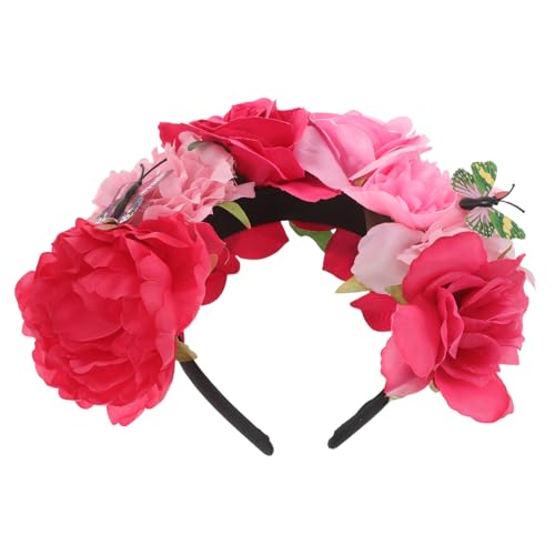 COMPUKAS Mexikanischer Halloween Haarreif mit Filigranen Schmetterlings und Rosenblüten Leichtes Party Accessoire für Damen Vielseitig für Kostüm Karneval und Cosplay Geeignet COMPUKAS Mexikanischer Halloween Haarreif mit Filigranen Schmetterlings und Rosenblüten Leichtes Party Accessoire für Damen Vielseitig für Kostüm Karneval und Cosplay Geeignet von COMPUKAS