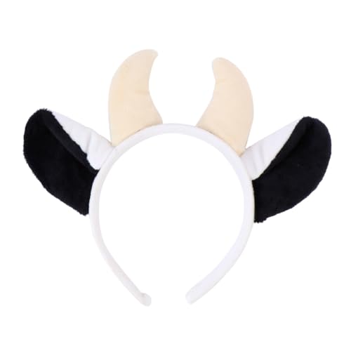 COMPUKAS Niedliches Kuh Ohr Haarreif Plüsch Tier Headwear für Verstellbar Langlebig Modisches Haarschmuck Accessoire für Halloween Kostüm und Fotoshootings COMPUKAS Niedliches Kuh Ohr Haarreif Plüsch Tier Headwear für Verstellbar Langlebig Modisches Haarschmuck Accessoire für Halloween Kostüm und Fotoshootings von COMPUKAS