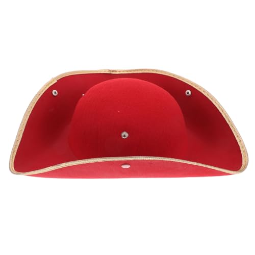 COMPUKAS Piratenhut Karneval Partyaccessoire Roter Captain Hut für Jungen Komfortabel Langlebig Einzigartiges Design Auffälliger Karnevalshut COMPUKAS Piratenhut Karneval Partyaccessoire Roter Captain Hut für Jungen Komfortabel Langlebig Einzigartiges Design Auffälliger Karnevalshut von COMPUKAS