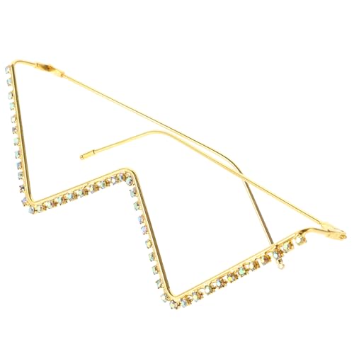 COMPUKAS Rhinestone Brillenrahmen Gläser Dekoratives Party Punk Metallgestell Damen Funkelnde Strass Brille für Hochzeit und Junggesellinnenabschied COMPUKAS Rhinestone Brillenrahmen Gläser Dekoratives Party Punk Metallgestell Damen Funkelnde Strass Brille für Hochzeit und Junggesellinnenabschied von COMPUKAS