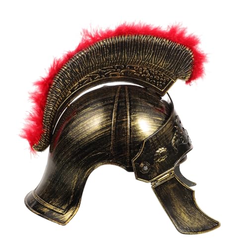 COMPUKAS Römischer Kriegerhelm mit Federaufsatz Authentisches Kostümzubehör für Männer und Jungen für Halloween Cosplay Fotografie und Mottopartys COMPUKAS Römischer Kriegerhelm mit Federaufsatz Authentisches Kostümzubehör für Männer und Jungen für Halloween Cosplay Fotografie und Mottopartys von COMPUKAS