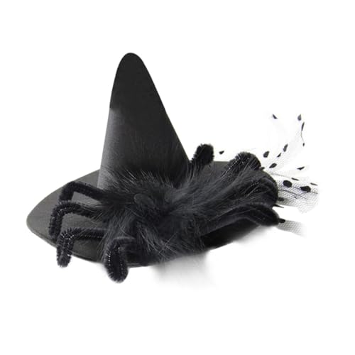 COMPUKAS Schwarze Hexenhut Haarspange mit Spinnennetz design Festlicher Halloween Haarschmuck für Damen und Vielseitiges Kostüm accessoire für Partys und Cosplay COMPUKAS Schwarze Hexenhut Haarspange mit Spinnennetz design Festlicher Halloween Haarschmuck für Damen und Vielseitiges Kostüm accessoire für Partys und Cosplay von COMPUKAS