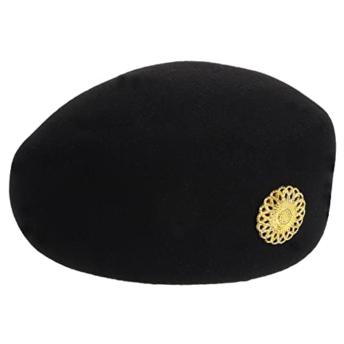 COMPUKAS Stewardess Beret Hut Filz Cosplay Accessoire für Uniform Mütze Ergonomisches Design Partys Darbietungen COMPUKAS Stewardess Beret Hut Filz Cosplay Accessoire für Uniform Mütze Ergonomisches Design Partys Darbietungen von COMPUKAS