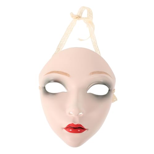 COMPUKAS Traditionelle Chinesische Vollgesichtsmaske für Hanfu Cosplay Handbemalte Schönheit Maske für Maskenpartys Bühnenauftritte Karneval Leicht und für Kostüme COMPUKAS Traditionelle Chinesische Vollgesichtsmaske für Hanfu Cosplay Handbemalte Schönheit Maske für Maskenpartys Bühnenauftritte Karneval Leicht und für Kostüme von COMPUKAS