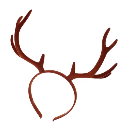 COMPUKAS Weihnachtliches Geweih Haarreif Damen Antler Headband Festlicher Kopfschmuck für Party und Bühne Leichtes Rutschfestes Accessoire in Schwarz für Halloween und Weihnachten COMPUKAS Weihnachtliches Geweih Haarreif Damen Antler Headband Festlicher Kopfschmuck für Party und Bühne Leichtes Rutschfestes Accessoire in Schwarz für Halloween und Weihnachten von COMPUKAS
