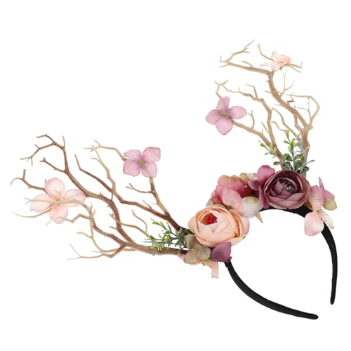 COMPUKAS Weihnachts Haarreif Hirschgeweih mit Blüten und Ästen Baumzweig Stirnband Festlicher Kopfschmuck für Damen und Mädchen Komfortabel Langlebig Einzigartiges Xmas Accessoire COMPUKAS Weihnachts Haarreif Hirschgeweih mit Blüten und Ästen Baumzweig Stirnband Festlicher Kopfschmuck für Damen und Mädchen Komfortabel Langlebig Einzigartiges Xmas Accessoire von COMPUKAS
