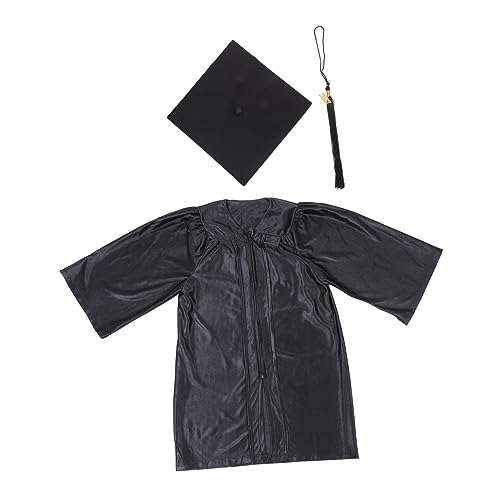CONGARTENO 1 Satz Abschlussrobe Set mit Doktorhut und Quasten für Vorschule und Kindergarten Abschlussfeiern Atmungsaktivem Material Klassisches Design für Jungen und Mädchen von CONGARTENO