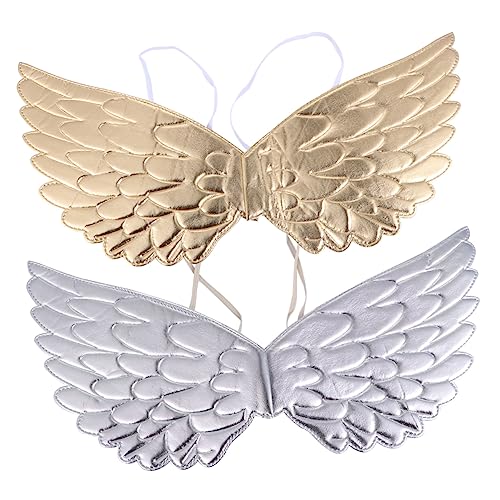 CONGARTENO 1 Satz Engelsflügel Kostüm für Teiliges Cosplay Zubehör für Halloween Farbenfrohe Verkleidung mit Elastischen Trägern für Partys und Aufführungen von CONGARTENO