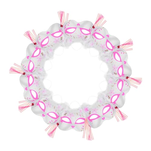 CONGARTENO 10 Stück Fuchsmaske Erwachsene Halbgesichtsmaske Leicht Atmungsaktiv Japanischer Stil Mit Flauschigem Leuchtendes Design Für Halloween Cosplay Kostümzubehör Batteriefrei von CONGARTENO