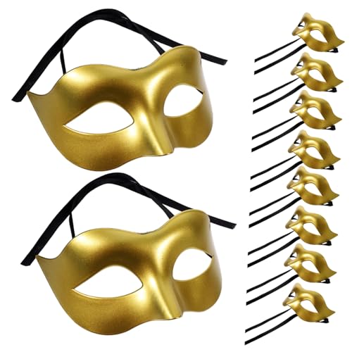 CONGARTENO 10 Stück Halbgesicht Maske für Frauen Moderne Plastikkostüm Masken für Halloween Karneval und Fasching für Partys und Festliche Anlässe CONGARTENO 10 Stück Halbgesicht Maske für Frauen Moderne Plastikkostüm Masken für Halloween Karneval und Fasching für Partys und Festliche Anlässe von CONGARTENO