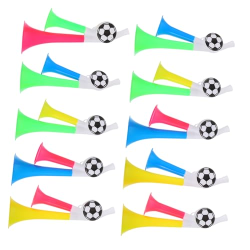 CONGARTENO 10 Stück Teiliges Fußball Handheld Laute Fanfare aus Robustem für Sportevents Fans Stadion Cheer Zubehör Farblich und Stilistisch Zufällig für Partys und Konzerte CONGARTENO 10 Stück Teiliges Fußball Handheld Laute Fanfare aus Robustem für Sportevents Fans Stadion Cheer Zubehör Farblich und Stilistisch Zufällig für Partys und Konzerte von CONGARTENO