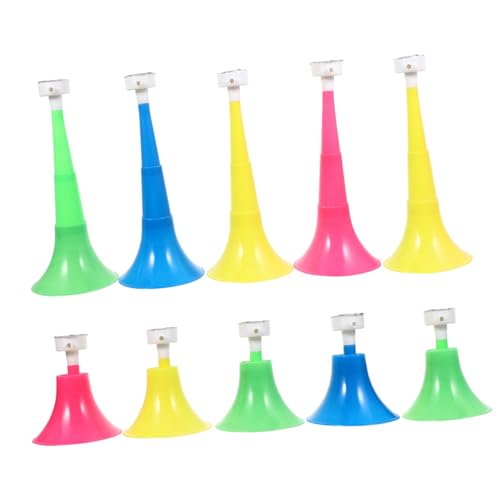 CONGARTENO 10 Stück Teiliges Fußball Tröten Leichte Bunte Fanfaren für Fans Lautstarke Anfeuerung bei Fußballspielen für Partys Festivals Mitmachen Zufällige Farbe CONGARTENO 10 Stück Teiliges Fußball Tröten Leichte Bunte Fanfaren für Fans Lautstarke Anfeuerung bei Fußballspielen für Partys Festivals Mitmachen Zufällige Farbe von CONGARTENO