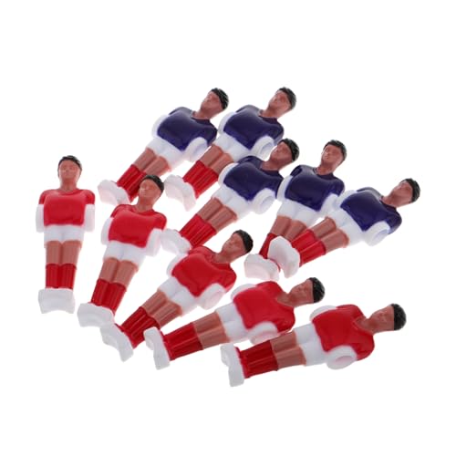CONGARTENO 10 Stück Teiliges Set Foosball Tischfußballspieler Harz Mini Figuren Ersatz für Tischfußballspieler Puppen Authentisches Design für Zuhause Büro Spielspaß und von CONGARTENO
