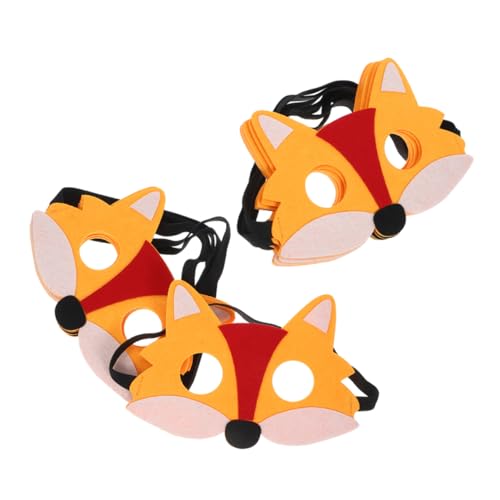 CONGARTENO 12 Stück Teiliges Fuchsgesicht Halbgesichts Masken aus Filz Elastisch und Wiederverwendbar Realistische Tierparty Masken für Erwachsene für Halloween Cosplay und Maskerade CONGARTENO 12 Stück Teiliges Fuchsgesicht Halbgesichts Masken aus Filz Elastisch und Wiederverwendbar Realistische Tierparty Masken für Erwachsene für Halloween Cosplay und Maskerade von CONGARTENO