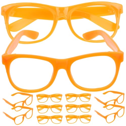 CONGARTENO 12 Stück Teiliges Kinderbrillen Bunte Festival Brillenfassung aus Hautfreundlichem Material Rundes Design und Hautschonend für Geburtstags und Themenpartys für Mädchen von CONGARTENO