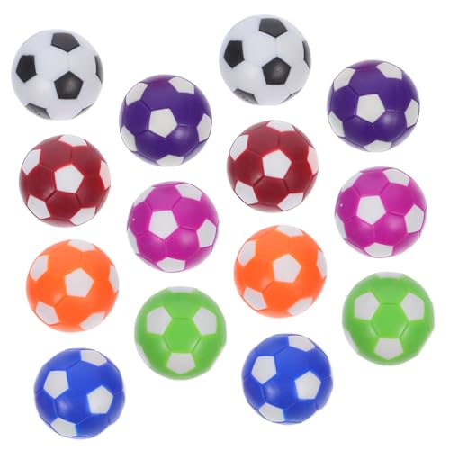 CONGARTENO 14 Stück Teiliges Tischkicker Ersatzbälle Bunte Mini Tischfußball Kugeln für Desktop Fußballspiel Leicht zu Reinigen Langlebig Farbenfroh für Familienunterhaltung von CONGARTENO