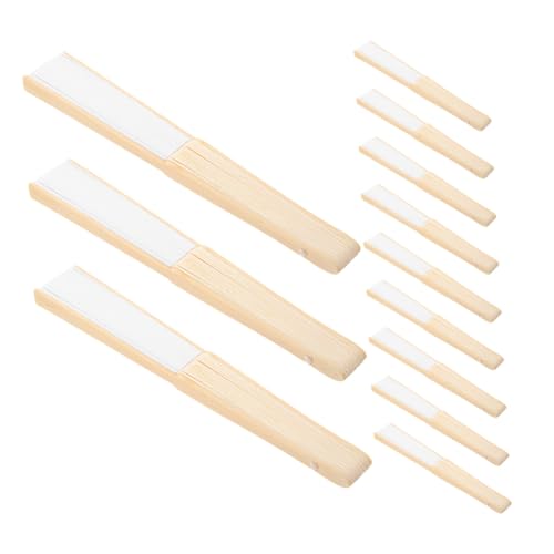 CONGARTENO 15 Stück Teiliges Faltbare Weiße Papier Handfächer aus Langlebig Blanko DIY Faltfächer für Hochzeit Sommerparty Kreative Dekoration und Künstlerische Gestaltung von CONGARTENO