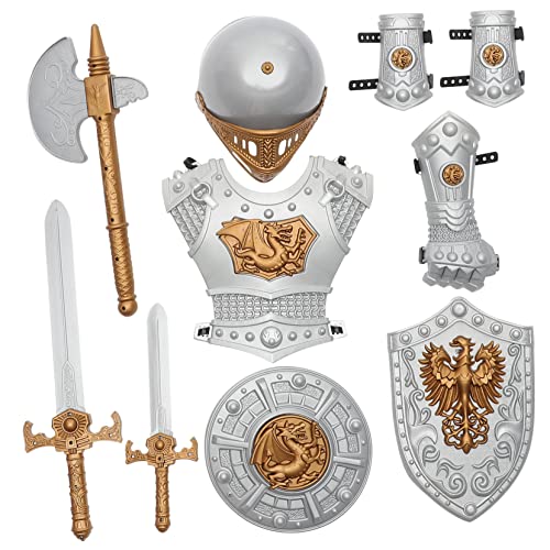 CONGARTENO 1Satz Ritter Kostüm Teiliges Performance Kostüm für Halloween Rollenspiele Cosplay Outfit für Jungen für Fotografie Bühnenauftritte von CONGARTENO