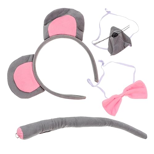 CONGARTENO 1Satz Tierkostüm für Erwachsene Teiliges Mäuse Kostüm Zubehör mit Nase Fliege für Cosplay Geburtstagsfeiern Weihnachtsfeiern CONGARTENO 1Satz Tierkostüm für Erwachsene Teiliges Mäuse Kostüm Zubehör mit Nase Fliege für Cosplay Geburtstagsfeiern Weihnachtsfeiern von CONGARTENO