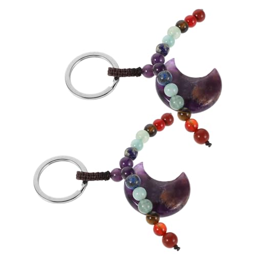CONGARTENO 2 Stück Buntes Mondschlüsselkette Netter Mondschlüsselkette Geldbörsezubehör Schlüsselanhänger mit Handtaschenanhänger Schlüsselbundanhänger Geldbörse Schlüsselanhänger Kristall CONGARTENO 2 Stück Buntes Mondschlüsselkette Netter Mondschlüsselkette Geldbörsezubehör Schlüsselanhänger mit Handtaschenanhänger Schlüsselbundanhänger Geldbörse Schlüsselanhänger Kristall von CONGARTENO