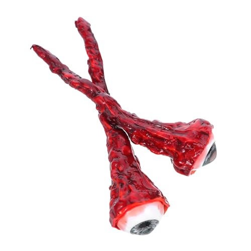 CONGARTENO 2 Stück Halloween Fake Eyeballs Gruselige Blutige Augäpfel Deko Realistische Halloween Requisiten für Party Spukhaus Scherzartikel Geeignet für Innen und Außenbereich von CONGARTENO
