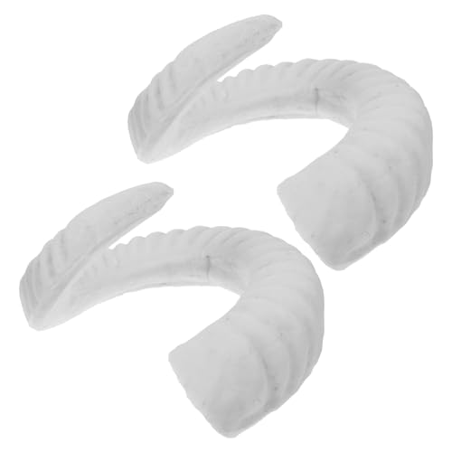 CONGARTENO 2 Stück Teiliges DIY Stirnband mit Lustigen Schafshörnern Kreative Haarspangen für Halloween Party und Cosplay Handgefertigte Dekorative Schafhorn accessoires für Erwachsene von CONGARTENO