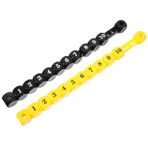 CONGARTENO 2 Stück Tischfußball Score Counter Robustem Kunststoff Multifunktionaler Punktezähler für Desktop Spiele Einfache Montage Langlebig und Präzise Zähler für Tischfußball von CONGARTENO