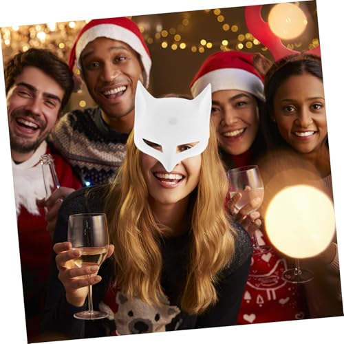 CONGARTENO 2 Stück Unbemalte Fuchsmaske aus Mattem PVC DIY zum Bemalen Langlebige Tiermasken für Erwachsene Vielseitige Fox Craft Mask für Halloween Cosplay Karneval und Kreative Gestaltung CONGARTENO 2 Stück Unbemalte Fuchsmaske aus Mattem PVC DIY zum Bemalen Langlebige Tiermasken für Erwachsene Vielseitige Fox Craft Mask für Halloween Cosplay Karneval und Kreative Gestaltung von CONGARTENO