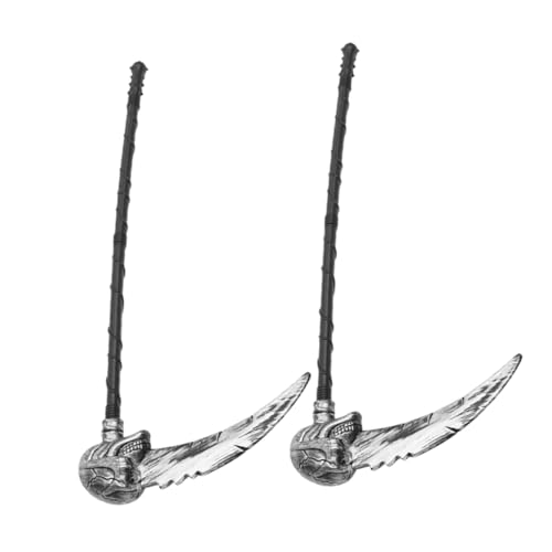 CONGARTENO 2 Stück Verstellbare Grim Reaper Sense aus Robustem Kunststoff Kindersichere Halloween Requisite Schnell Montierbar Abnehmbare Teile für Erwachsene für Cosplay und Kostümpartys CONGARTENO 2 Stück Verstellbare Grim Reaper Sense aus Robustem Kunststoff Kindersichere Halloween Requisite Schnell Montierbar Abnehmbare Teile für Erwachsene für Cosplay und Kostümpartys von CONGARTENO
