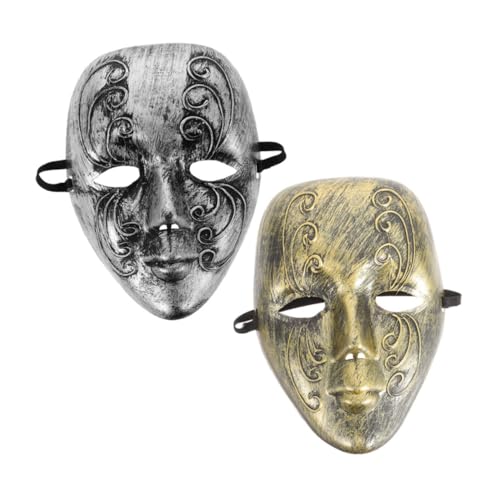 CONGARTENO 2 Stück Vollgesichtsmaske Für Maskerade-events, Bequeme Gesichtsmaske, Venezianische Maske, Maskerade-maske, Vintage-stil, Einzigartige Vollgesichtsmaske CONGARTENO 2 Stück Vollgesichtsmaske Für Maskerade-events, Bequeme Gesichtsmaske, Venezianische Maske, Maskerade-maske, Vintage-stil, Einzigartige Vollgesichtsmaske von CONGARTENO