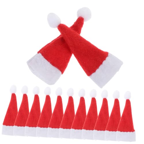 CONGARTENO 24 Stck. Teiliges Mini Weihnachtsmützen aus Filz Leichte Mini Deko für Lutscher und Weihnachtsfiguren Bunte Miniatur Hüte für Festliche Tisch und Basteldekoration CONGARTENO 24 Stck. Teiliges Mini Weihnachtsmützen aus Filz Leichte Mini Deko für Lutscher und Weihnachtsfiguren Bunte Miniatur Hüte für Festliche Tisch und Basteldekoration von CONGARTENO