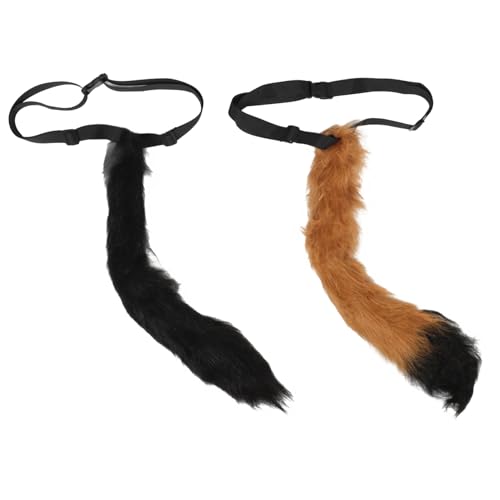 CONGARTENO 2Stücke Flauschige Cosplay Requisite Verstellbarer Kunstpelz für Kinderkostüme Halloween Party Zubehör Dekorative Tier Accessoires CONGARTENO 2Stücke Flauschige Cosplay Requisite Verstellbarer Kunstpelz für Kinderkostüme Halloween Party Zubehör Dekorative Tier Accessoires von CONGARTENO
