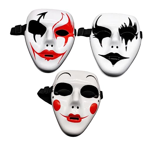CONGARTENO 3 Stück Handgefertigte Cosplay Masken Halloween Dekorative Kostümmasken Leicht und für Party Bühnenaufführung und Rollenspiel Erwachsene und Jugendliche CONGARTENO 3 Stück Handgefertigte Cosplay Masken Halloween Dekorative Kostümmasken Leicht und für Party Bühnenaufführung und Rollenspiel Erwachsene und Jugendliche von CONGARTENO