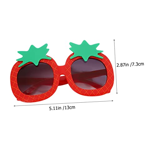 CONGARTENO 3 Stück Sonnenbrillen Cartoon Ananas Leichte Partybrillen aus Sicherem Pc Material Buntes Tropisches Design für Geburtstagsfeiern und Dekoration für Jungen und Mädchen von CONGARTENO