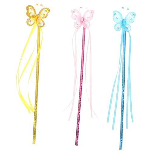 CONGARTENO 3 Stück Teiliges Fee Stab Mildem Material Leichter Handgriff mit Funkelnden Strass Elementen als Geburtstagsgeschenk Partyaccessoire für Fantasievolles Rollenspiel CONGARTENO 3 Stück Teiliges Fee Stab Mildem Material Leichter Handgriff mit Funkelnden Strass Elementen als Geburtstagsgeschenk Partyaccessoire für Fantasievolles Rollenspiel von CONGARTENO