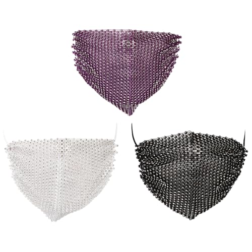 CONGARTENO 3 Stück Teiliges Masken mit Modischem Kristallbesatz Atmungsaktive Party Masken für Tanz und Make Up Dekoration Einlagig Gewebt Abs Kunststoff Geeignet für Cosplay und Outdoor CONGARTENO 3 Stück Teiliges Masken mit Modischem Kristallbesatz Atmungsaktive Party Masken für Tanz und Make Up Dekoration Einlagig Gewebt Abs Kunststoff Geeignet für Cosplay und Outdoor von CONGARTENO
