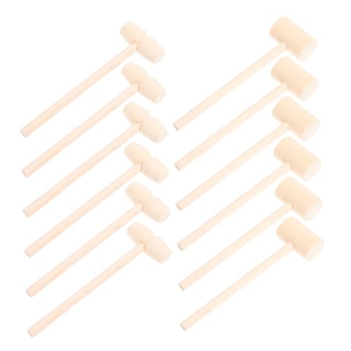 CONGARTENO 30 Stück Teiliges Mini Holzhammer für Ergonomisch Sicher und Langlebig Fördert Musikalische Früherziehung und Soziale Interaktion Glatte Kanten Lernspielzeug für Geburtstagsfeiern von CONGARTENO
