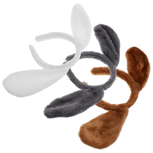CONGARTENO 3pcs Kids 'cute Dog Ohrs Stirnband Plüsch Tier Ohren Stirnband Für Partys Bühnenaufführungen Und Cosplay -tierkostümzubehör CONGARTENO 3pcs Kids 'cute Dog Ohrs Stirnband Plüsch Tier Ohren Stirnband Für Partys Bühnenaufführungen Und Cosplay -tierkostümzubehör von CONGARTENO