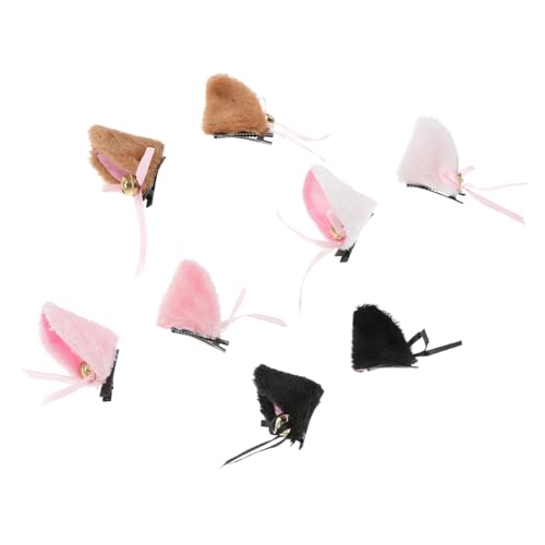 CONGARTENO 4 Paare Katzenohren Haarklammern mit Glöckchen Lolita Cosplay Haarschmuck in Dunkel Geeignet für Halloween Kostümfest Party Mädels Zubehör CONGARTENO 4 Paare Katzenohren Haarklammern mit Glöckchen Lolita Cosplay Haarschmuck in Dunkel Geeignet für Halloween Kostümfest Party Mädels Zubehör von CONGARTENO