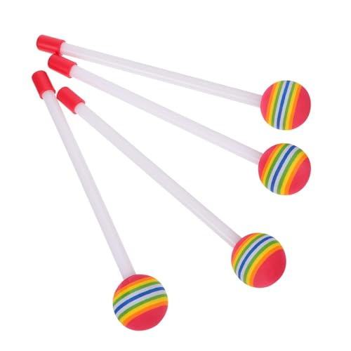CONGARTENO 4 Stück Bunte Trommelstöcke für Leichte mit Gutem Gewicht Langlebig und Wiederverwendbar für Musikübungen und Sensorische Entwicklung von Jungen und Mädchen von CONGARTENO