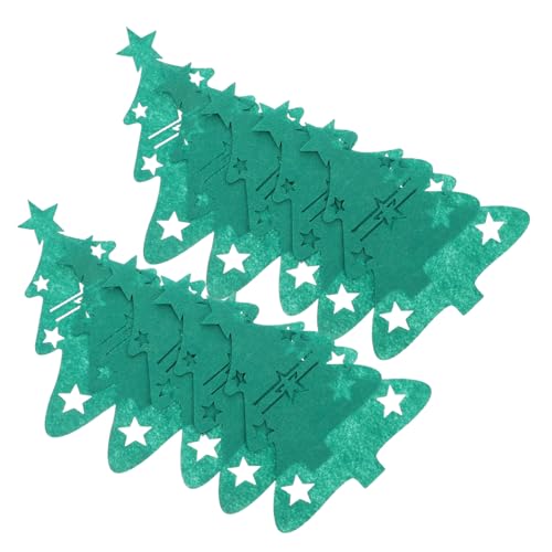 CONGARTENO 48 Teiliges Weihnachtsbesteckset Dekorations Geschirrbeutel Gabel Und Cutterbeutel Weihnachtsbesteckhalter Weihnachtsbesteckhalter Weihnachtsgeschirrbeutel von CONGARTENO
