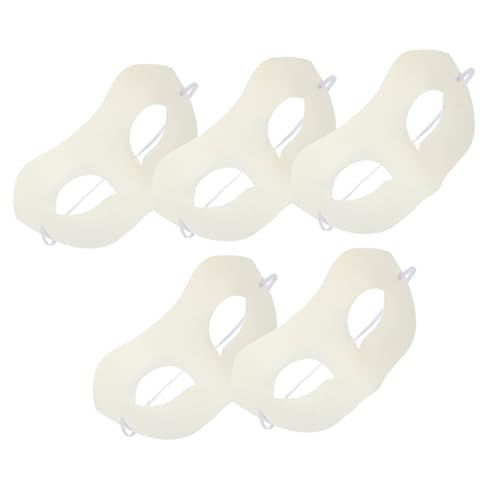 CONGARTENO 5 Stück DIY Weiße Papiermaske Blanko Maske für Karneval Cosplay Halloween Unbemalte Masken für Kreative Gestaltung und Persönliche Designs CONGARTENO 5 Stück DIY Weiße Papiermaske Blanko Maske für Karneval Cosplay Halloween Unbemalte Masken für Kreative Gestaltung und Persönliche Designs von CONGARTENO