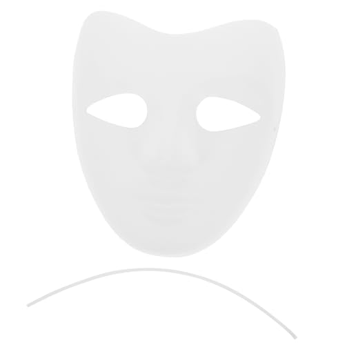 CONGARTENO 5 Stück DIY Weiße Papiermasken, Leere, Handbemalte Bastelmasken Für Kinder, Weiße, Bemalbare Pappmaché-masken Für Partyzubehör CONGARTENO 5 Stück DIY Weiße Papiermasken, Leere, Handbemalte Bastelmasken Für Kinder, Weiße, Bemalbare Pappmaché-masken Für Partyzubehör von CONGARTENO