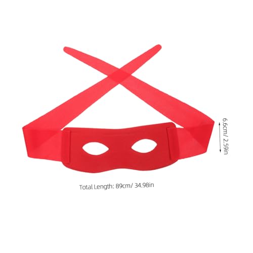 CONGARTENO 5 Stück Teiliges Halbgesichts Masken aus PVC Schwarz Orange Rot Blau für Herren Kreative Cosplay und Halloween Party Masken Stilvolle Karnevalsmaske mit Einzigartigem Design von CONGARTENO