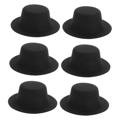 CONGARTENO 6 Stück Teiliges Mini Filzhüte für DIY Basteln Kleine Dekorative Handwerks-hüte aus Stabilem Filz Geeignet für Puppendekor Haaraccessoires und Festtagsdekorationen CONGARTENO 6 Stück Teiliges Mini Filzhüte für DIY Basteln Kleine Dekorative Handwerks-hüte aus Stabilem Filz Geeignet für Puppendekor Haaraccessoires und Festtagsdekorationen von CONGARTENO