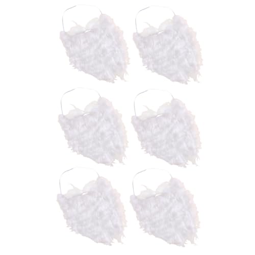 CONGARTENO 6 Stück Teiliges Weiße Santa Mustaches Falscher Schnurrbart Party Requisiten Langlebig Hautfreundlich für Weihnachtsfeier Kostüm Zubehör Spaß Festival Erwachsene CONGARTENO 6 Stück Teiliges Weiße Santa Mustaches Falscher Schnurrbart Party Requisiten Langlebig Hautfreundlich für Weihnachtsfeier Kostüm Zubehör Spaß Festival Erwachsene von CONGARTENO